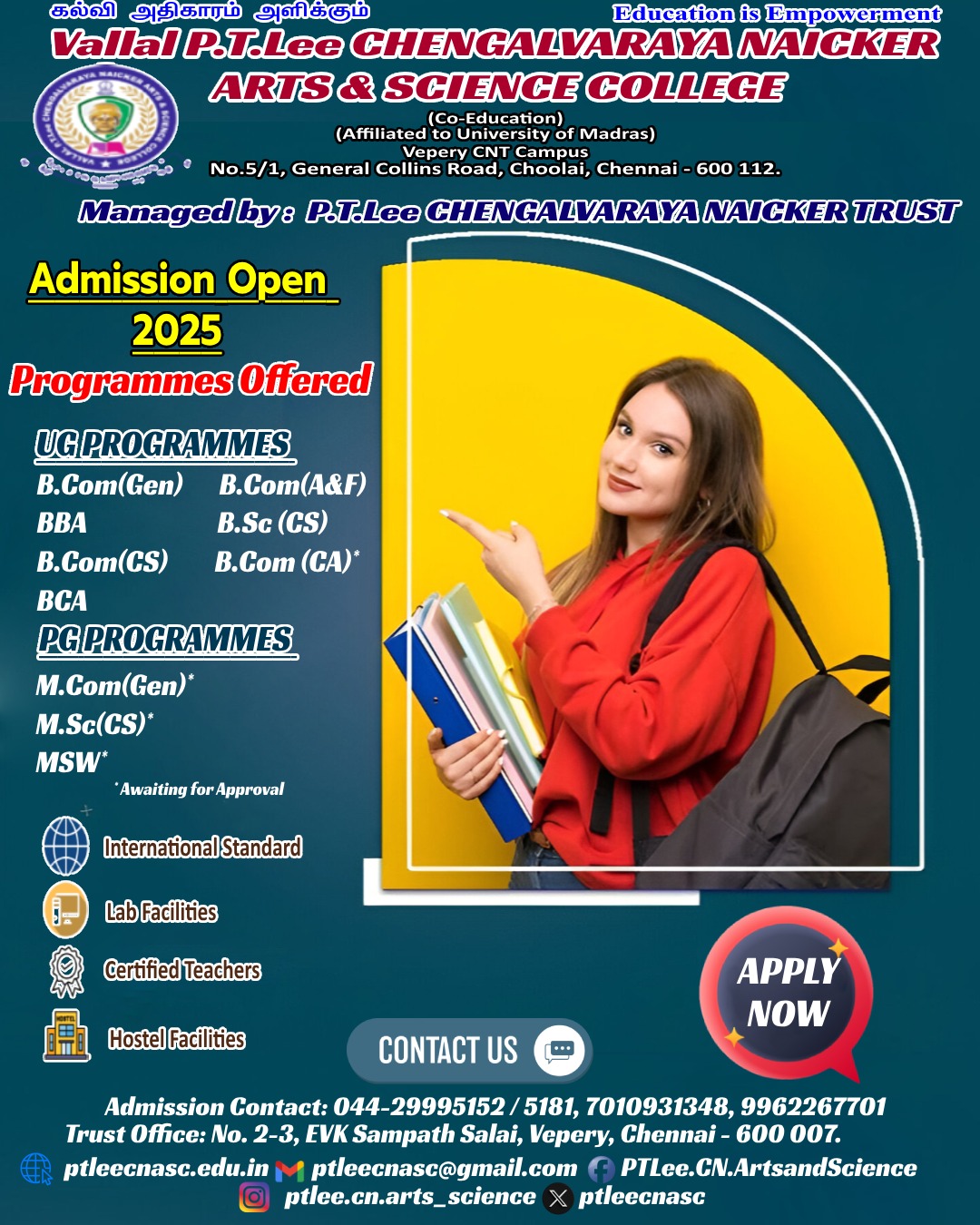 Admission Poster